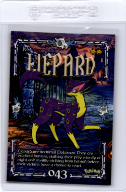 Peruvian Halloween Pokemon Card Liepard - Image 1