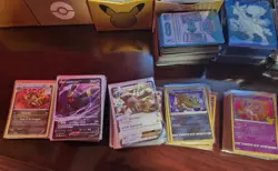 HUGE Pokemon Card Lot. 1700+ Singles, 800+ Unused Code Cards, 23 Sleeve Decks. - Image 2