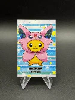 Espeon Poncho Pikachu Pokemon 2025 Card Database Attack 2 Cracked Ice Holo Peru - Image 1