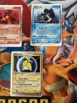 Pokemon Ex E Reader 5 Card Lot - Typhlosion Raichu Lapras Magmar Chansey - Image 4