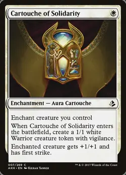 Foil Cartouche of Solidarity - Amonkhet | MTG Card - Image 1