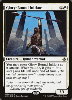 Foil Glory-Bound Initiate - Amonkhet | MTG Card - Image 1