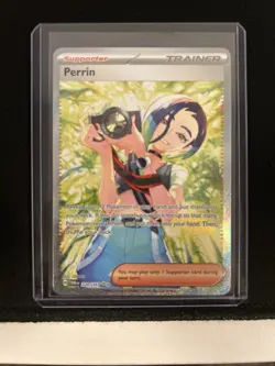 Pokemon Perrin TCG Scarlet & Violet Twilight Masquerade Holo Card 220/167 - Image 1