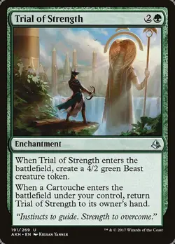 Foil Trial of Strength - Amonkhet | MTG Card - Image 1
