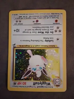 Pokemon TCG Wigglytuff Base Set 2 Holo Unlimited Rare Card 19/130 Near Mint - Image 3