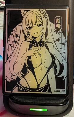 Keqing Genshin LXX-02 Metal Under Nightgown Goddess Story Anime Waifu Card - Image 1