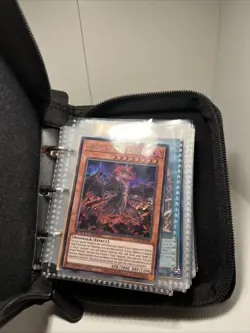 small Pokemon card sleeve binder. Yugioh cards shown comes with the purchase - Image 2