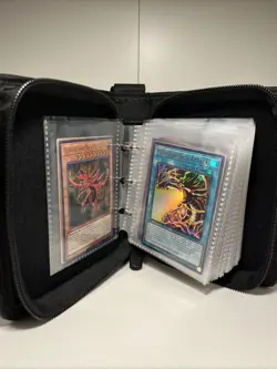 small Pokemon card sleeve binder. Yugioh cards shown comes with the purchase - Image 3