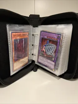 small Pokemon card sleeve binder. Yugioh cards shown comes with the purchase - Image 4