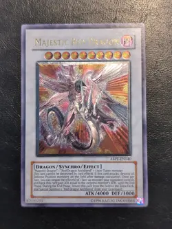 Yu-Gi-Oh! ULTIMATE RARE HOLO CARD MAJESTIC RED DRAGON ABPF-EN040 VLP - Image 1
