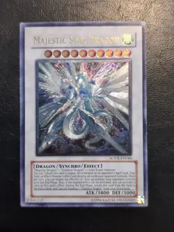 Yu-Gi-Oh! ULTIMATE RARE HOLO CARD MAJESTIC STAR DRAGON SOVR-EN040 LP - Image 1