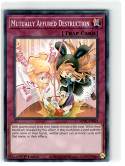 Yu-Gi-Oh! Mutually Affured Destruction Common MP21-EN032 Moderately Played 1st - Image 1