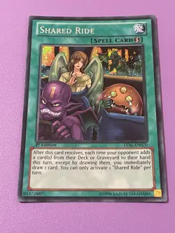 Yu-Gi-Oh! Shared Ride LVAL-EN070 1st Edition Secret Rare - Image 1