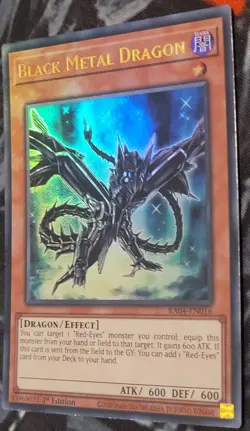 Yu-Gi-Oh! RA04-EN016 Black Metal Dragon Ultra Rare 1st Edition Near Mint - Image 2