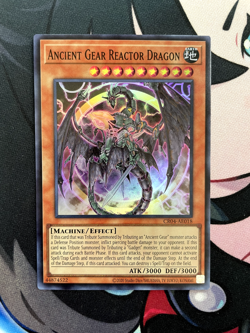 YUGIOH Ancient Gear Reactor Dragon CR04-AE018 SUPER RARE NM - Asian-English - Image 2