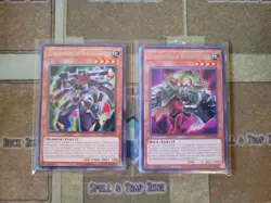 YUGIOH ZUBABABANCHO + DODODODWARF LED6 RARE UNLIMITED ED NM - Image 1