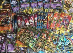 Pokemon Card Lot 75 Official TCG Cards Ultra Rare Included EX GX V MEGA + HOLOS - Image 3