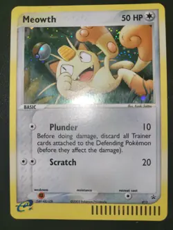 Pokemon 4 Card Lot, Meowth Promo 013, Dragonair 50/108, Delcatty Reverse Holo, - Image 2
