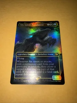 Sin, Spira's Punishment Borderless FOIL NM FINAL FANTASY Magic the Gathering MTG - Image 2