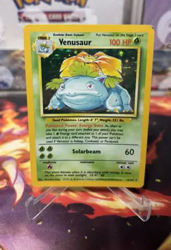 Venusaur 15/102 Base Set Holo Rare 1999 WOTC Pokemon Card TCG - Image 1