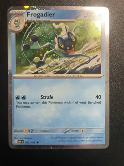Frogadier 057/197 SWIRL S&V Promo Cosmos Holo NM Pokemon Card 2023 - Image 1