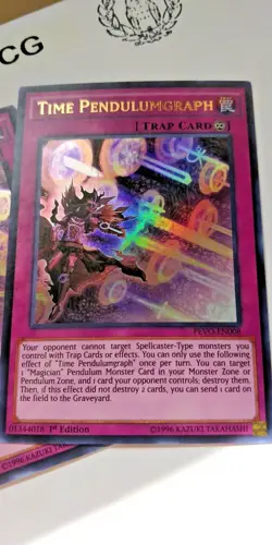 3X TIME PENDULUMGRAPH - 1ST ED ULTRA RARE M/NM PEVO-EN008 - YUGIOH - Image 3