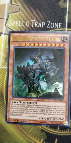 SUBTERROR BEHEMOTH STALAGMO - 1ST ED ULTRA RARE NM TDIL-EN084 - YUGIOH - Image 1