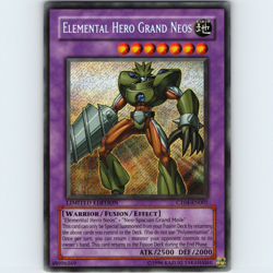 Yugioh Elemental Hero Grand Neos CT04-EN001 Limited Edition Secret Rare -NM 💎 - Image 1