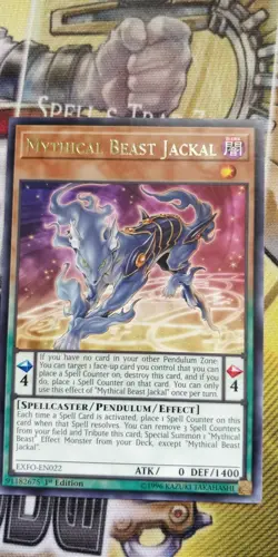 3X Mythical Beast Jackal - EXFO-EN022 - Rare - 1st Edition NM - YUGIOH A+ STORE - Image 2