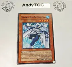 ELEMENTAL HERO NEO BUBBLEMAN - 1ST ED COMMON NM SO1-EN004/ DR04 EN124 - YUGIOH - Image 2
