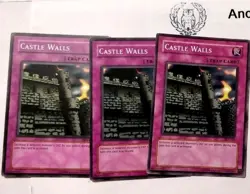 3X CASTLE WALL ASSORTED COMMON LP/P - YUGIOH A+ STORE - Image 1