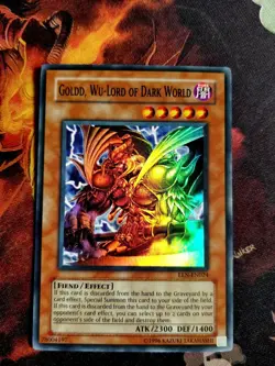 GOLDD, WU-LORD OF DARK WORLD - SUPER RARE NM EEN-EN024 - YUGIOH - Image 1