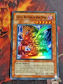 GOLDD, WU-LORD OF DARK WORLD - SUPER RARE NM EEN-EN024 - YUGIOH - Image 2