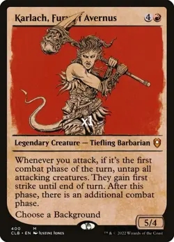 MTG Showcase CMR: Battle for Baldur's Gate CLB Karlach, Fury of Avernus MINT - Image 1