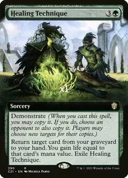 MTG Borderless Commander 2021 C21 Healing Technique MINT - Image 1