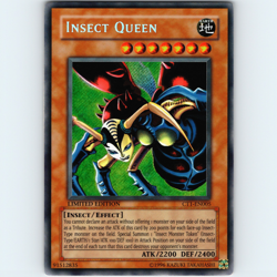Yugioh Insect Queen CT1-EN005 Limited Edition Secret Rare Holo - VLP 💎 - Image 1