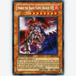 Yugioh Horus The Black Flame Dragon LV8 EEN-ENSE1 Limited Secret Rare - LP-NM 💎 - Image 1