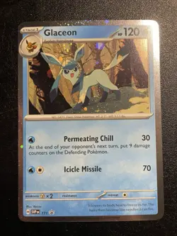 Glaceon 171 Sv: Scarlet & Violet Promo Cosmos Holo NM Pokemon Card 2025 - Image 1