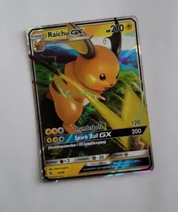 Pokemon Raichu GX 20/68 Hidden Fates Holo Full Art 2019 TCG Card ENG English - Image 1