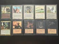 Vintage FBB MTG Lot Of 10 Foreign Cards Demonic Tutor, Balance & More! Magic - Image 1