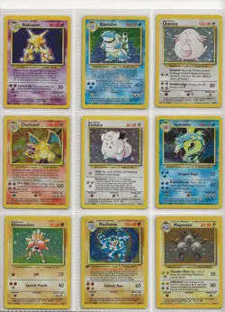 Complete Master Base Set 102/102 WOTC Vintage Pokemon Cards 1999 HOLO Charizard - Image 1