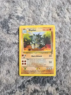 Rhydon Pokemon TCG Card Base Set 2 Unlimited 59/130 Non-Holo Uncommon LP-NM - Image 1