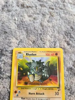 Rhydon Pokemon TCG Card Base Set 2 Unlimited 59/130 Non-Holo Uncommon LP-NM - Image 3