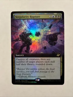 Magic the Gathering MTG Singularity Rupture Extended FOIL Card - P 0398 Promo - Image 1