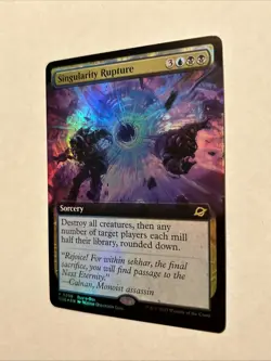 Magic the Gathering MTG Singularity Rupture Extended FOIL Card - P 0398 Promo - Image 3