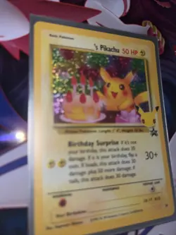 HOLO Birthday Pikachu 24 NM / M Pokemon Celebrations Secret Rare Classic Card - Image 2