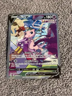 Pokemon TCG Mew v Alternate Full Art Holo Rare Card 251/264 Fusion Strike - Image 1
