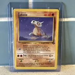 Pokemon WOTC Cubone Card 50/64 ■ Jungle Set ■ BUY IT NOW 🔥 VINTAGE LOOK - Image 1