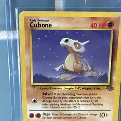 Pokemon WOTC Cubone Card 50/64 ■ Jungle Set ■ BUY IT NOW 🔥 VINTAGE LOOK - Image 5