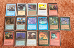 MTG Magic the Gathering - Miscut Off-Center Error Card Lot - Revised & Homelands - Image 1